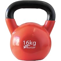 Amazon | FIELDOOR ケトルベル 16kg PVCコーティング 音軽減 キズ防止